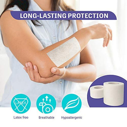 Conkote Silicone Foam Dressings 4'' X 4'', Large Bandages for Bedsores, Wound Care, Box of 20 Dressings