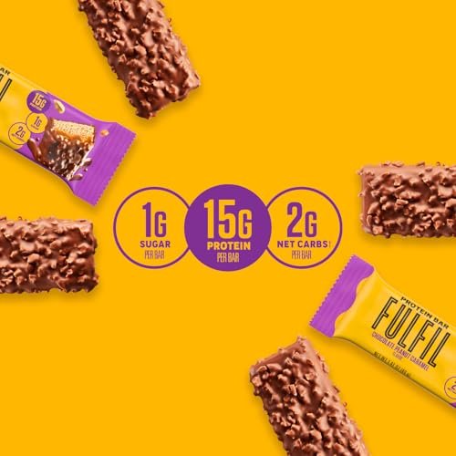 FULFIL Protein Snack Bars, Chocolate Peanut – No Artificial Colors or Flavors: FULFIL bars are made with real food – Image 5