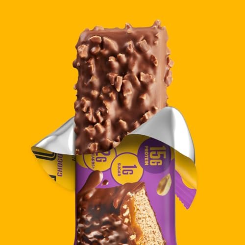 FULFIL Protein Snack Bars, Chocolate Peanut – Low Sugar: With only 2g of sugar per bar, you can satisfy your – Image 6