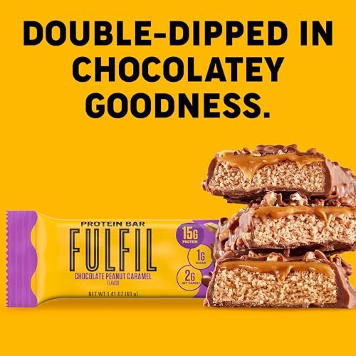 FULFIL Protein Snack Bars, Chocolate Peanut – Item Weight: 1.05822 pounds – Image 8