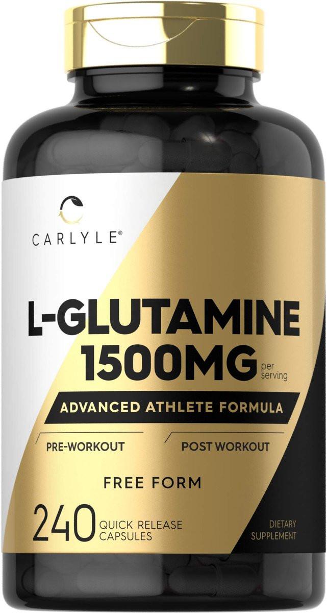 Carlyle L Glutamine Capsules | 1500mg | 240 Count | Advanced Athlete Formula | Pre and Post Workout | Non-GMO, Gluten Free Supplement - görsel 9