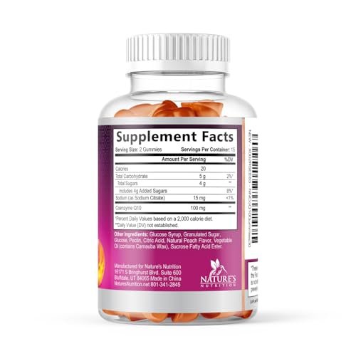 CoQ10 Gummies - Coenzyme Q10 100mg Per Serving - 3X Strength, High Absorption, Antioxidant Supplements for Heart Health Support & Energy Production, Ultra Coq 10 Vitamins Supplement - 120 Gummies - görsel 11