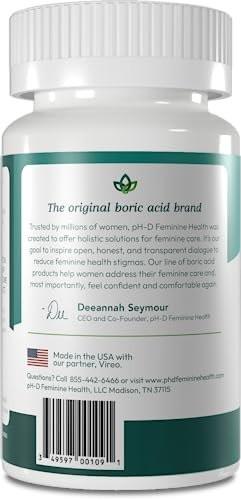 pH-D Feminine Health Support - Boric Acid Starter Bundle: 12 Boric Acid Vaginal Suppositories + 3 Applicators - görsel 7