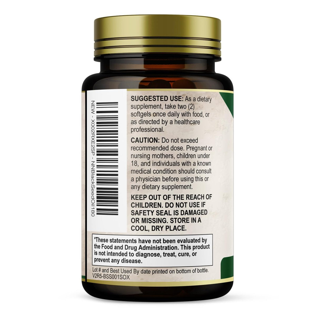 Black Cumin Seed Oil Capsules 1000mg per Serving - Premium Nigella Sativa Blackseed, Pure Natural Black Seed Oil & Antioxidant for Skin & Immune Support - Bottled in USA Supplement - 180 Softgels - görsel 15