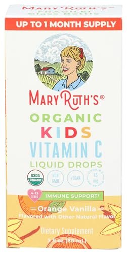 MARYRUTH'S Kids Vitamin C Drops | Vegan Immune Support Supplement for Ages 4-13 | Immune Support & Overall Health | Vitamin C from Organic Acerola Fruit Extract | 2oz - görsel 13