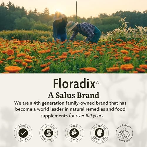Floradix Iron & Herbs - Liquid Herbal Supplement for Energy Support - Iron Supplement with Vitamin C & Vitamin B Complex - Ferrous Gluconate Iron - for Men & Women - 8.5 fl oz - görsel 8