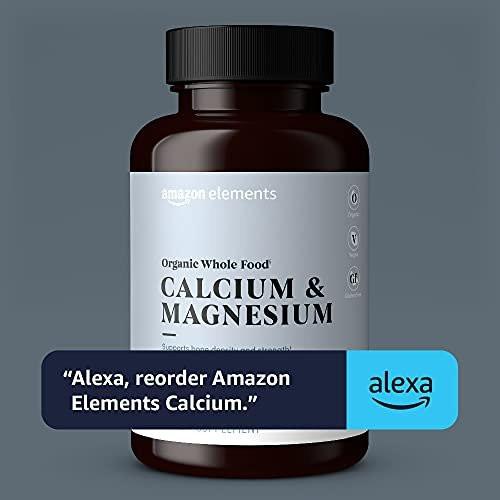 Organic Whole Food Calcium & Magnesium Supplement - Vegan, Gluten Free, 90 Tablets - görsel 12