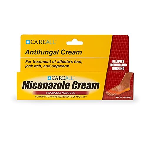 CareAll Miconazole Nitrate 2% Antifungal Cream 1.0 oz. – Cures Most Athlete’s Foot, Jock Itch, Ringworm - görsel 2