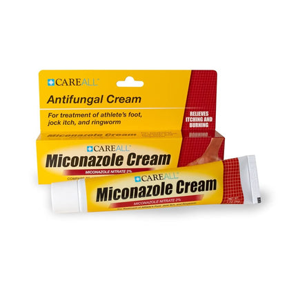 CareAll Miconazole Nitrate 2% Antifungal Cream 1.0 oz. (6 Pack), Clinically Effective Treatment for Most Athlete’s Foot, Jock Itch, Ringworm, Sooths and Relieves from These Conditions