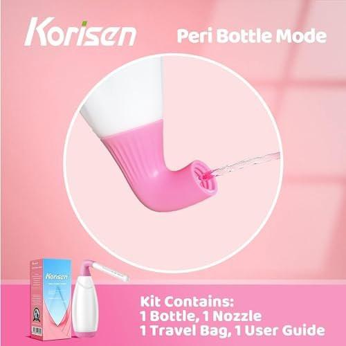 Korisen Multi-Functional Douche Bottle for Women, Reusable, Upside Down Peri Bottle for Postpartum Care, Travel Size Vaginal Douche, Cleansing for Mom After Birth - görsel 7