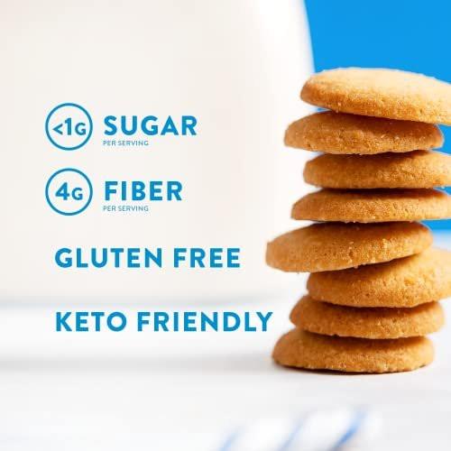 HighKey Gluten Free Vanilla Wafer Cookies - 3 Pack Low Carb Keto Snack Sugar Free Dessert Diabetic Snacks Healthy Diet Friendly Food Sweet for Adults Almond Flour Cookie Zero Sugar Added Protein Treat - görsel 8