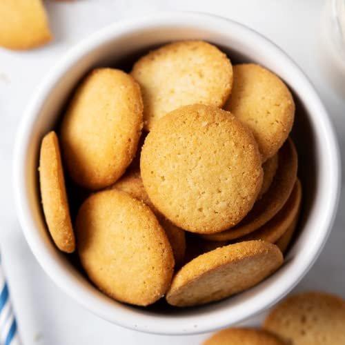 HighKey Gluten Free Vanilla Wafer Cookies - 3 Pack Low Carb Keto Snack Sugar Free Dessert Diabetic Snacks Healthy Diet Friendly Food Sweet for Adults Almond Flour Cookie Zero Sugar Added Protein Treat - görsel 1