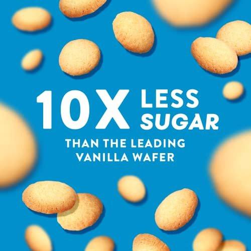 HighKey Gluten Free Vanilla Wafer Cookies - 3 Pack Low Carb Keto Snack Sugar Free Dessert Diabetic Snacks Healthy Diet Friendly Food Sweet for Adults Almond Flour Cookie Zero Sugar Added Protein Treat - görsel 4