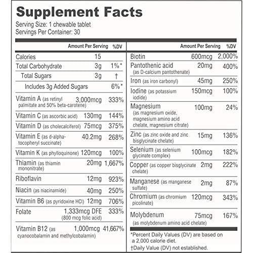 BariatricPal Multivitamin ONE 1 per Day! Bariatric Multivitamin Chewable with 45 mg of Iron | Orange Citrus | Vitamin for Bariatric Surgery Patients | 30 Count (1 Month Supply) - görsel 10