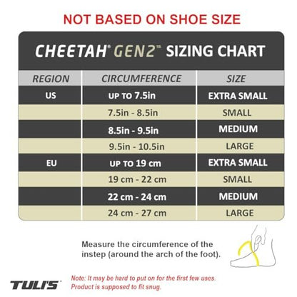 Tuli's Cheetah Gen2 Heel Cup, Foot Protection for Gymnasts and Dancers with Sever’s Disease and Heel Pain, Large