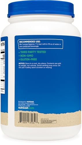 Nutricost Organic Acacia Fiber Powder (2 LB) - USDA Certified Organic, Non-GMO, Gluten Free