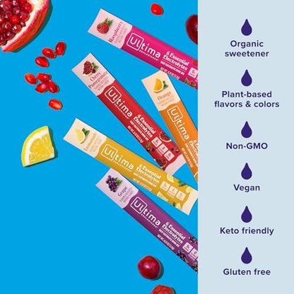 Ultima Replenisher Daily Electrolyte Powder – Size: 20 Servings (Pack of 1) – 2.5 ounces total – Image 7