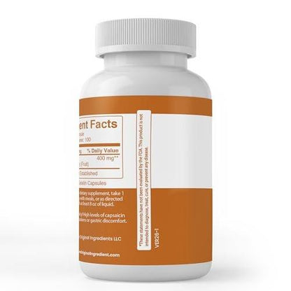 Pure Original Ingredients Cayenne Pepper (100 Capsules) - Always Pure, No Additives or Fillers, Lab Verified