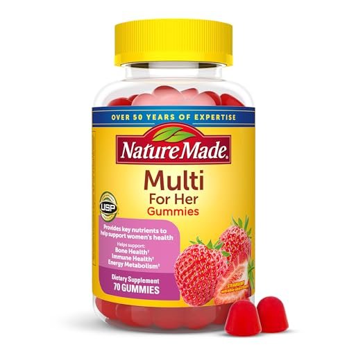 Nature Made Multivitamin For Women, Women's Gummy Multivitamins for Daily Nutritional Support, 70 Count, 35 Day Supply - görsel 12