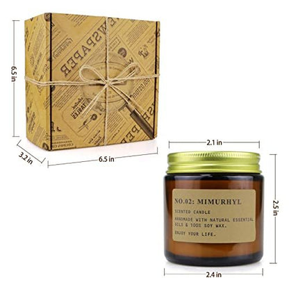 YFYTRE 4 Pack Scented Candle Set Soy Wax – 100% Soy Wax: Our candles are made from natural soy wax, which burns – Image 12