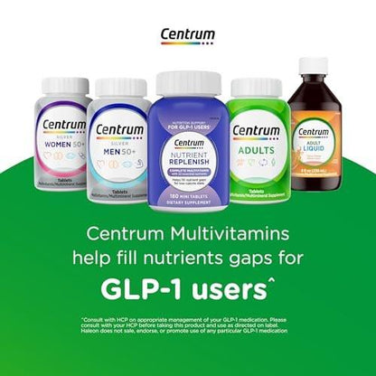 Centrum Minis Silver Women's Multivitamin for Women 50 Plus, Multimineral Supplement with Vitamin D3, B Vitamins, Non-GMO Ingredients, Supports Memory and Cognition in Older Adults - 280 Ct