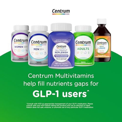 Centrum Multivitamin for Women, Multivitamin/Multimineral Supplement with Iron, Vitamin D3, B Vitamins and Antioxidant Vitamins C and E, Gluten Free, Non-GMO Ingredients - 65 Count