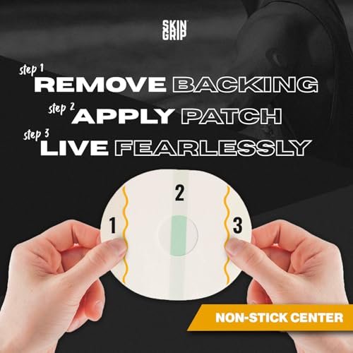 Skin Grip CGM Sensor Patches Compatible with Medtronic Guardian (20-Pack), Waterproof & Sweatproof for 10-14 Days, Pre-Cut Adhesive Tape, Continuous Glucose Monitor Patch, Clear - görsel 14