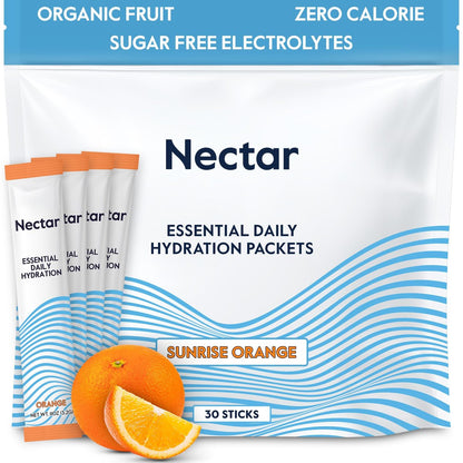 Nectar Hydration Packets - Electrolytes – Zero Sugar and Zero Calories: Unlike many sports drinks, Nectar – Image 1