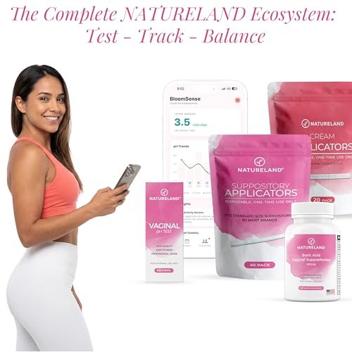 NATURELAND Vaginal Cream Applicators for Women - Smooth Comfort Tip - Dosage Markings - Individually Wrapped Disposable - Intimate Wellness - with BloomSense App (20 Pack) - görsel 14