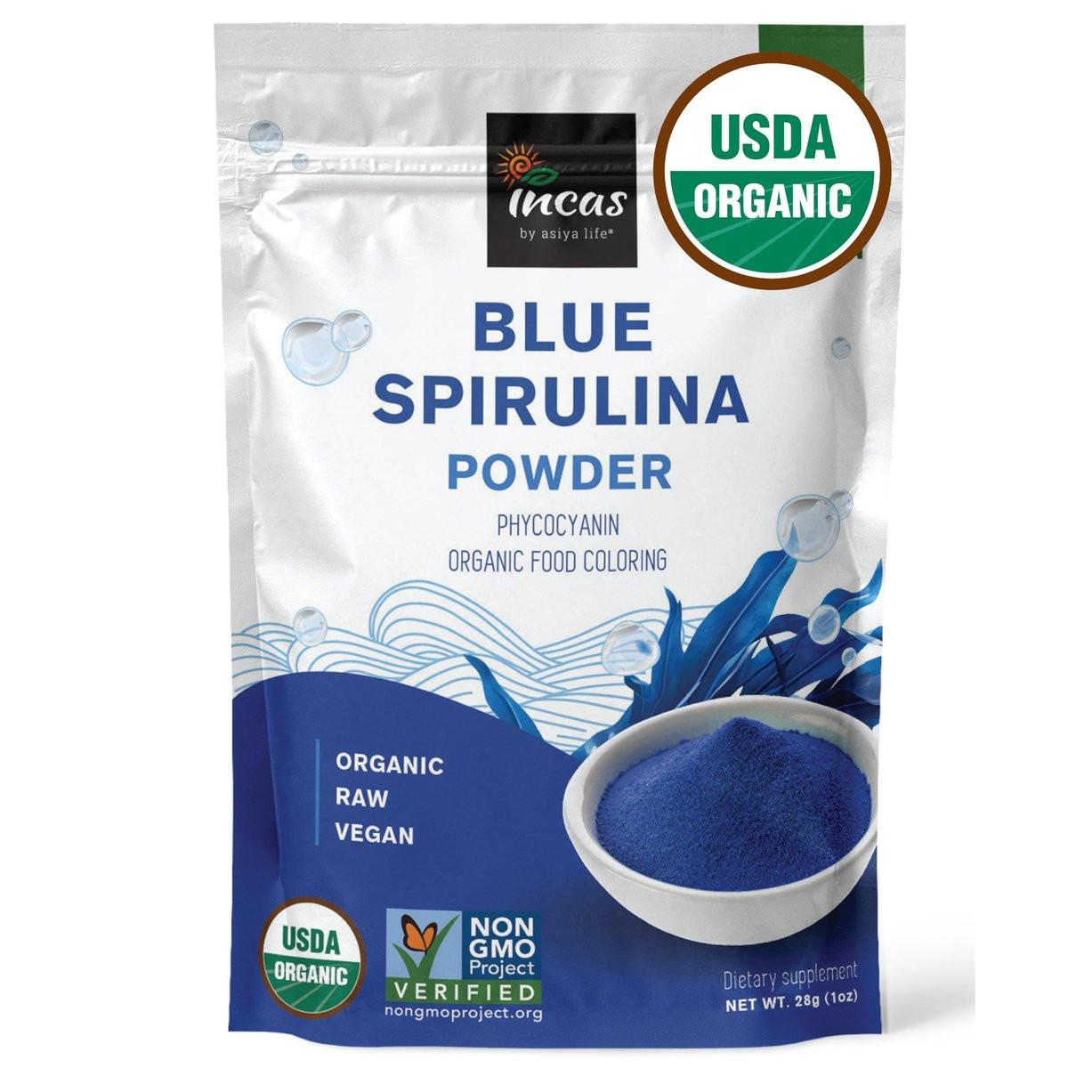 USDA Organic Blue Spirulina Powder (Phycocyanin Extract), No Fishy Smell, 100% Vegan Protein from Blue-Green Algae, 28 Servings, Natural Food Coloring for Smoothies, Baking & Drinks (1 Ounce) - görsel 7