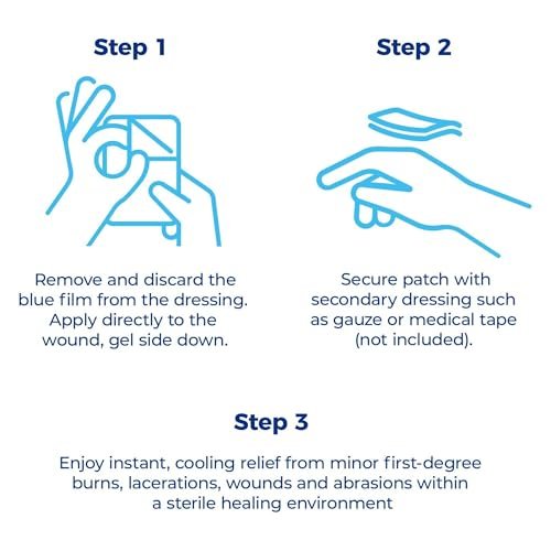 SilverSeal Burn & Wound Dressing - Moist Hydrogel Protection with X-Static Silver, Non Stick Dressings for Burns, Cuts & Wounds, Sterile Medical Grade Skin Care, 4"x4" Size, 4 Count - görsel 4