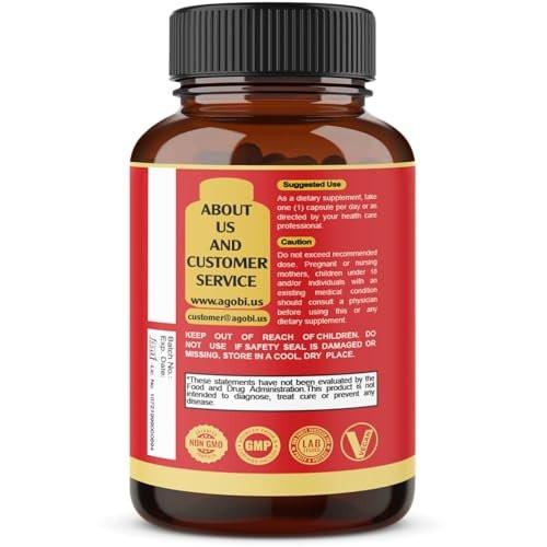 agobi 9in1 Brain Support Supplement - Concentrated Ashwagandha Root, Gotu Kola Powder, Bacopa Monnieri Powder and More - 90 Capsules - 3 Months Supply - görsel 3