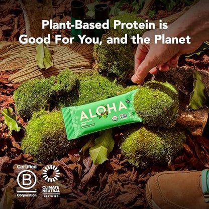 ALOHA Organic Plant Based Protein Bars - – Low Sugar & Low Carb: With just 5g of sugar and 15g of net carbs per – Image 15