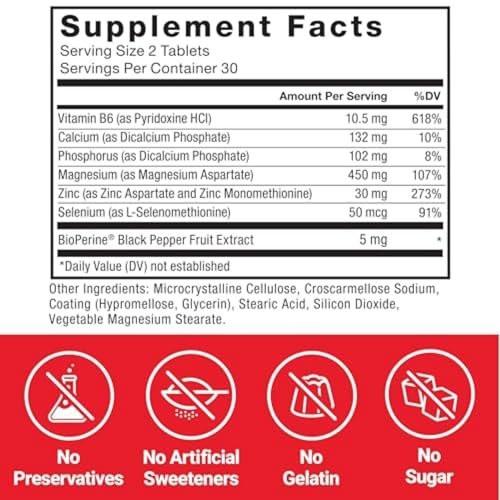 Force Factor Zinc Magnesium Aspartate, Zinc Magnesium Supplement to Improve Muscle Recovery & Performance, Promote Better Sleep & Relaxation, Boost Immune Health, 60 Tablets - görsel 13