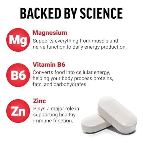 Force Factor Zinc Magnesium Aspartate, Zinc Magnesium Supplement to Improve Muscle Recovery & Performance, Promote Better Sleep & Relaxation, Boost Immune Health, 60 Tablets - görsel 6