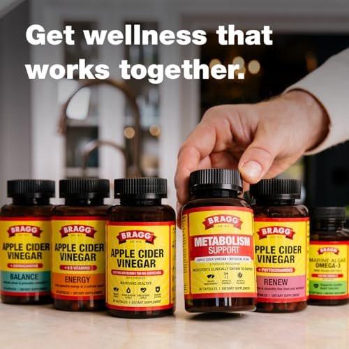 Bragg Organic Apple Cider Vinegar Capsules with Vitamin D and Zinc - 90 Count - Supports Immune System - görsel 3
