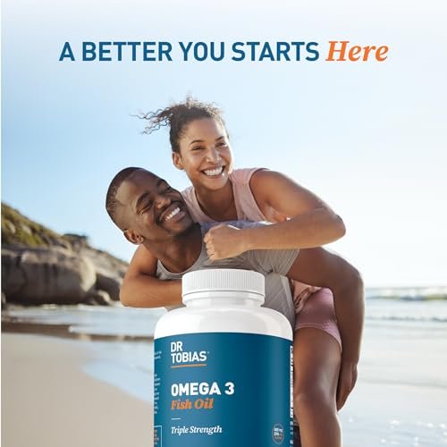 Dr. Tobias Omega 3 Fish Oil 2000mg Triple Strength with 800mg EPA 600mg DHA Per Serving | Fish Oil Omega 3 Supplements for Heart Brain & Immune Support - 90 Softgels (45 Servings) - görsel 13