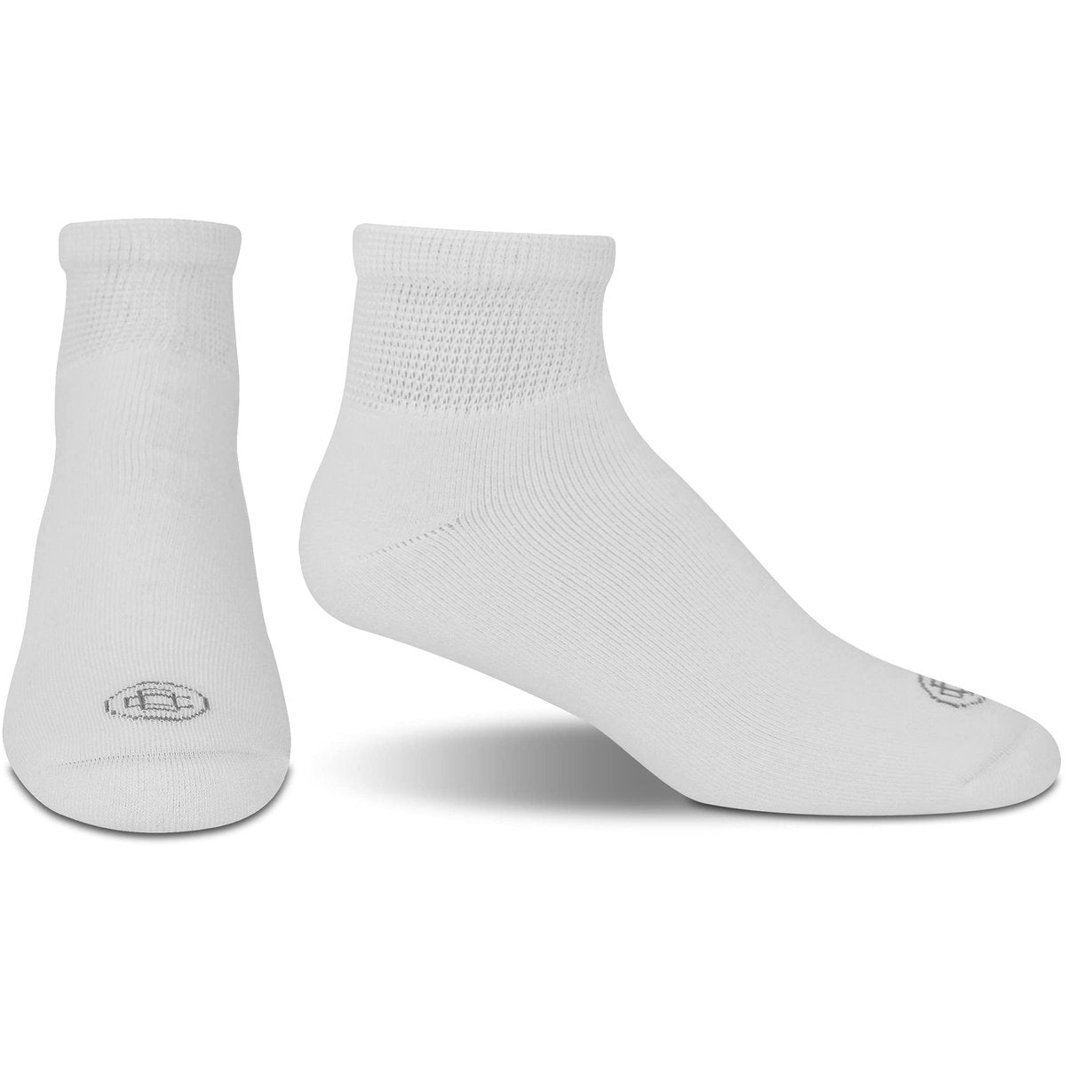 Doctor's Choice Diabetic Socks for Men Super Soft, Non Binding - Loose Wide Top Diabetic Ankle Socks for Men 4 Pairs, White, X-Large, Sock Size 13-15 - görsel 2