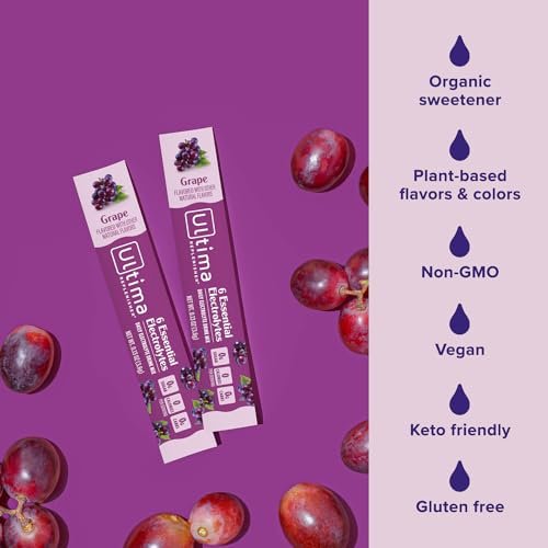 Ultima Replenisher Daily Electrolyte Powder – Zero Sugar: Enjoy delicious grape flavor without any sugar or – Image 1