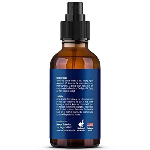 Eucalyptus Shower Steamer Spray 2 fl oz – Aromatherapy Shower Mist with Essential Oils – Eucalyptus Steam Spray for Sauna, Spa, Bathroom & Room – Nexon Botanics - görsel 6