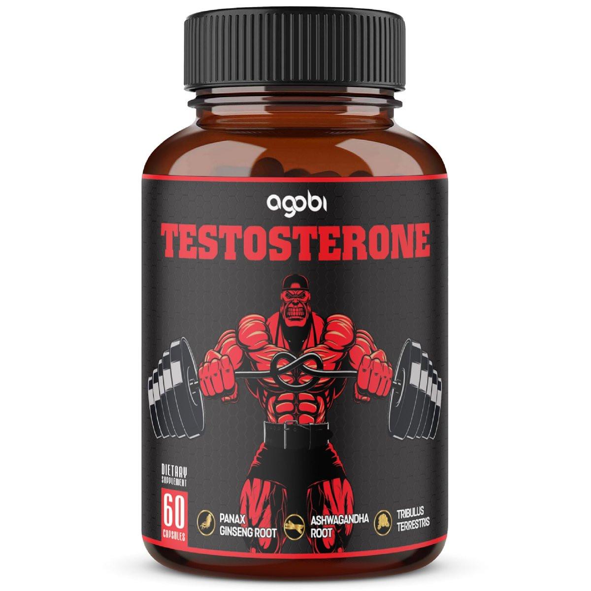 agobi Testosterone Supplement for Men - 11 Herbs - Ashwagandha, Tribulus, Ginseng & More - 60 Capsules for 1 Month - görsel 5