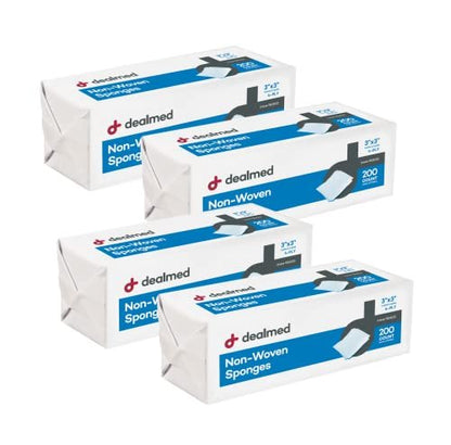 Dealmed 3" x 3" Non-Woven Gauze Sponges (200 – Sterility: Non-sterile – Image 10