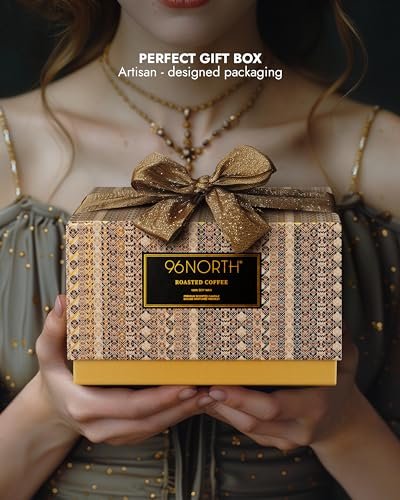 96NORTH Luxury Coffee Soy Candle | Large 3 Wick Jar Candle | Up to 40 Hours Burning Time | 100% Natural Soy Wax | Housewarming Gift for Men and Women
