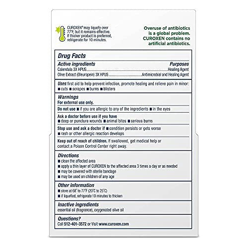 CUROXEN First Aid Antibiotic Ointment, 0.5oz | All-Natural & Organic Ingredients - görsel 2