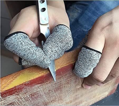 QISLOA 12 PCS Cut Resistant Finger Cots Protector Finger Sleeve Protectors Reusable Finger Guards Finger Covers Protection Cots for Kitchen, Work, Sculpture, Anti-Slip, Reusable, Gloves Life Extender - görsel 14