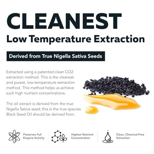 Black Seed Oil Softgels | 5% Thymoquinone - TQ-Advanced® | High Potency - 500 mg per Capsule - 15:1 Concentrate from Nigella Sativa Extract, Raw Form, Vegan Formula, Glass Bottle (60 Softgels) - görsel 12