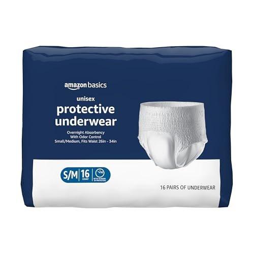 Unisex Protective Underwear, Overnight Absorbency, Small/Medium, 16 Count - görsel 2