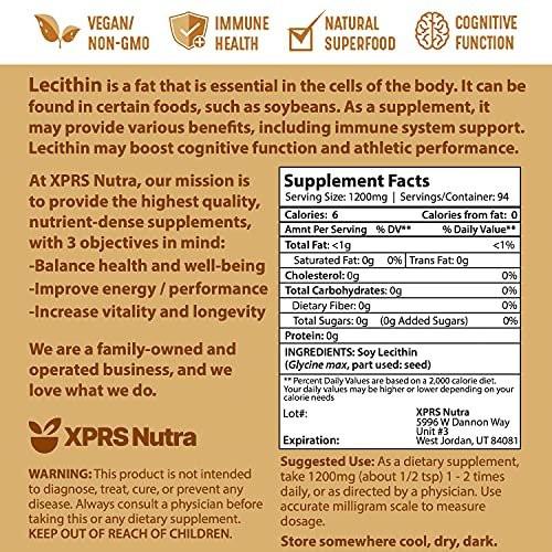XPRS Nutra Soy Lecithin Powder Food Grade Fat Emulsifier - Suitable for Cooking, Baking and More - Vegan Friendly Soy Lecithin Powder Cooking Aid (4 Ounce) - görsel 8