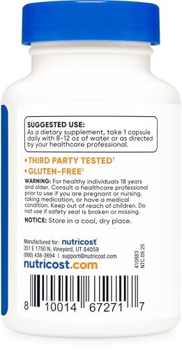 Nutricost Melatonin 3mg, 240 Tablets - 3mg Per Serving, Non-GMO, Gluten Free - görsel 9