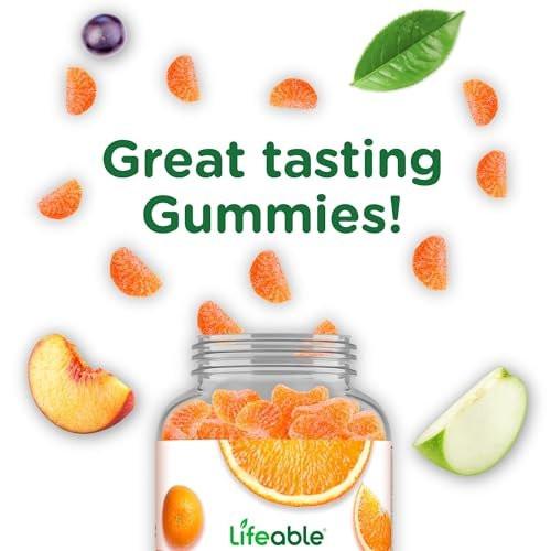Lifeable Vitamin C Gummies for Adults | 750mg | Great Tasting Orange Flavor | Vegan Non GMO | Immune Support | 90 Gummies - görsel 6